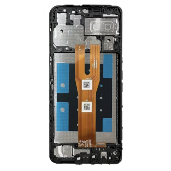 Дисплей (екран) для Samsung A066 Galaxy A06 5G чорний, оригінал PRC, з рамкою