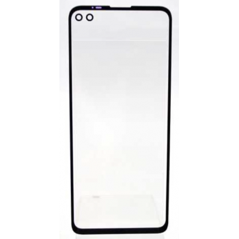 Стекло дисплея (для переклейки) Motorola XT2125 Moto G100, черное, с OCA-пленкой 