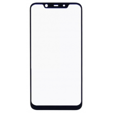 Стекло дисплея (для переклейки) Nokia 8.1/X7 2018/7.1 Plus, черное, с OCA-пленкой, оригинал (Китай) с олеофобным покрытием 