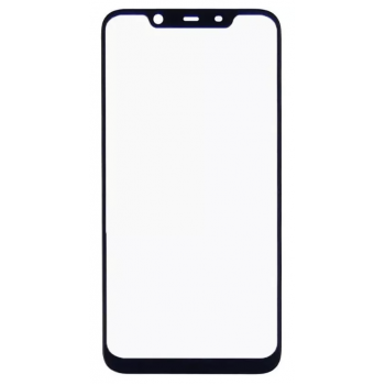 Стекло дисплея (для переклейки) Nokia 8.1/X7 2018/7.1 Plus, черное, с OCA-пленкой, оригинал (Китай) с олеофобным покрытием 