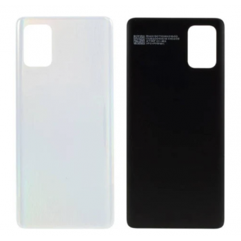 Задняя крышка для Samsung A715F Galaxy A71, серебристая, оригинал 