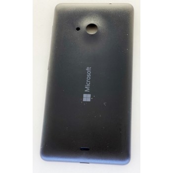 Задняя крышка для Microsoft (Nokia) 535 Lumia Dual Sim (RM-1090), черная, оригинал