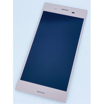 Дисплей (экран) для Sony G8341 Xperia XZ1/G8342 + тачскрин, розовый, Venus Pink, оригинал 