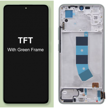 Дисплей Xiaomi Redmi Note 13 Pro 4G чорний, TFT, з рамкою зеленого кольору, Forest Green