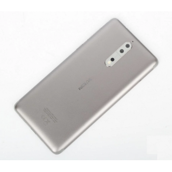 Задняя крышка для Nokia 5 Dual Sim TA-1053, серебристая