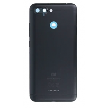 Задняя крышка для Xiaomi Redmi 6, Glabal version, на 2 Sim карты, черная