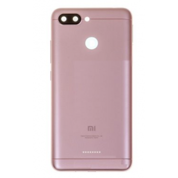 Задняя крышка для Xiaomi Redmi 6, Glabal version, на 2 Sim карты, розовая