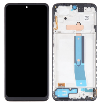 Дисплей (екран) для Xiaomi Redmi Note 11S/Note 12S/Poco M4 Pro 4G, чорний, OLED, з передньою панеллю