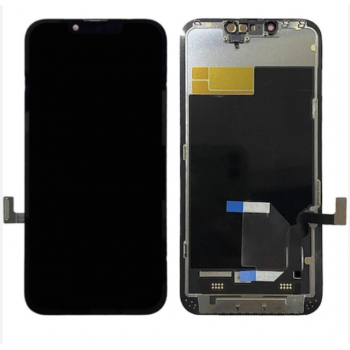 Дисплей (екран) для iPhone 12 Pro Max чорний, оригінал PRC переклеєне скло