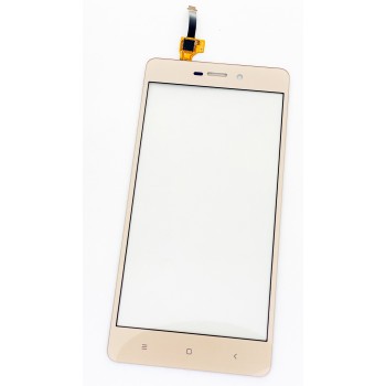 Тачскрин (сенсор) для Xiaomi Redmi 3, Redmi 3S, Redmi 3X, золотистый