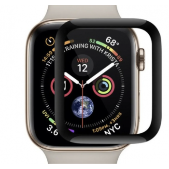 Защитная пленка для Apple Watch 40mm Series 4, full glue, цвет черный