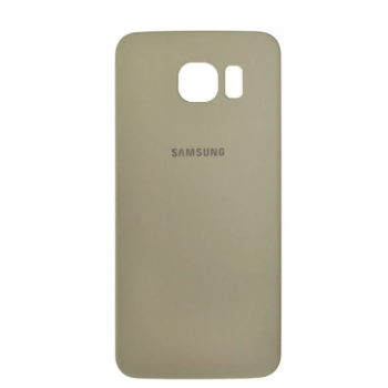 Задняя крышка для Samsung G920F Galaxy S6, золотистая, Gold Platinum, оригинал