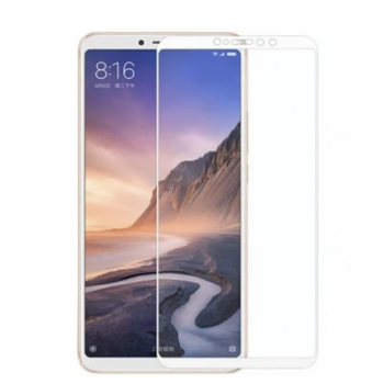 Защитное стекло для Xiaomi Mi Max 3 (3D, с олеофобным покрытием), цвет белый