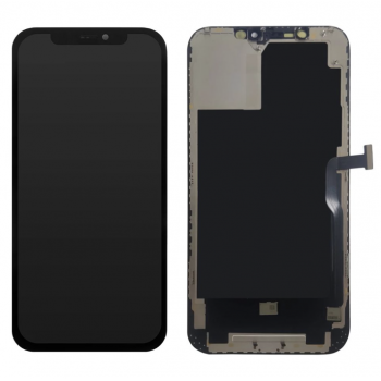 Дисплей (экран) для iPhone 12 Pro Max + touchscreen, черный, OLED, OEM Hard, GX, высокого качества 