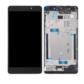 Дисплей (экран) для Lenovo PB1-770M Phab Plus + тачскрин, черный, с передней панелью