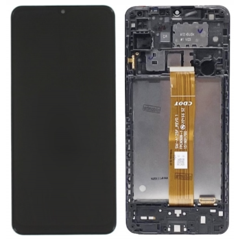Дисплей (екран) для Samsung A125 Galaxy A12/A127/M127, чорний, з передньою панеллю, SM-A125F_REV0.1 FPC6509-1