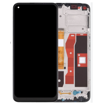 Дисплей (экран) для Oppo A54 4G + touchscreen, черный, с передней панелью, оригинал (Китай) 