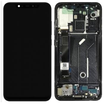 Дисплей (экран) для Xiaomi Mi 8 + тачскрин, черный, OLED, с передней панелью 