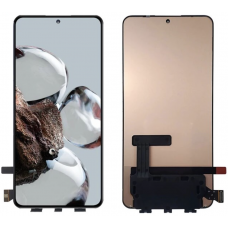 Дисплей (екран) для Xiaomi 12T/12T Pro + тачскрин, черный, Amoled, оригинал (Китай) переклеено стекло 
