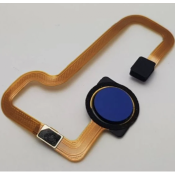 Шлейф для Xiaomi Redmi Note 8T, с сканером отпечатка пальца, синего цвета, Starscape Blue