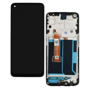 Дисплей (екран) для OnePlus Nord N10 5G чорний, оригінал PRC, з рамкою
