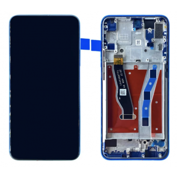 Дисплей (экран) для Huawei P Smart Z/Y9 Prime 2019; Honor 9X  + тачскрин, черный , с передней панелью синего цвета 