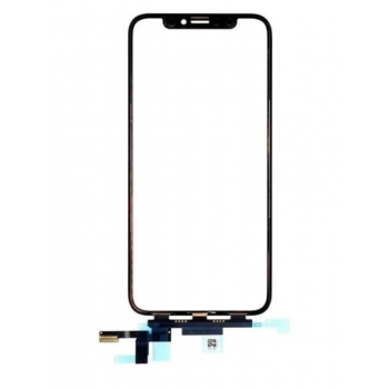 Тачскрин для iPhone XS Max, черный, с коротким шлейфом, оригинал (Китай) 