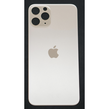 Задняя крышка для iPhone 11 Pro Max, серебристая, копия высокого качества