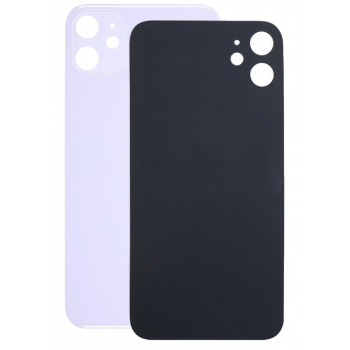 Задняя крышка для iPhone 11, фиолетовая, оригинал , в комплекте стекло камеры