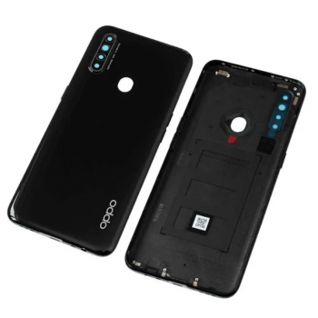 Задняя крышка для Oppo A31, черная, Mystery Black, оригинал (Китай) + стекло камеры 