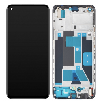 Дисплей (екран) для Realme 9 4G, чорний, TFT, з передньою панеллю