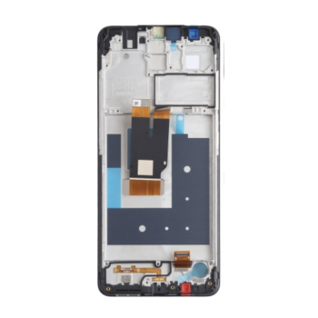 Дисплей (экран) для Nokia 2.4 + тачскрин, черный, с передней панелью 