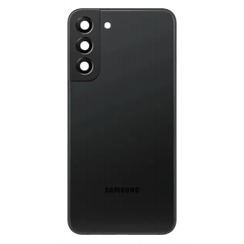 Задняя крышка для Samsung S906B Galaxy S22+ 5G, черная, Phantom Black, оригинал (Китай) + стекло камеры 