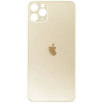 Задняя крышка для iPhone 11 Pro Max, золотистая, копия высокого качества