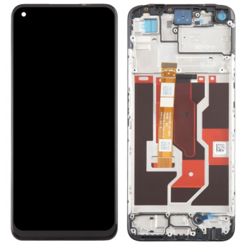Дисплей (екран) для Realme 9i, чорний, з передньою панеллю, p/n: BS066FBM-L05-MB00