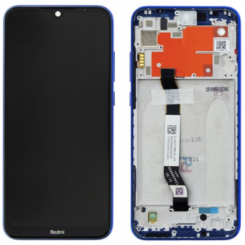 Дисплей (экран) для Xiaomi Redmi Note 8T + touchscreen, черный , с передней панелью синего цвета, Starscape Blue 
