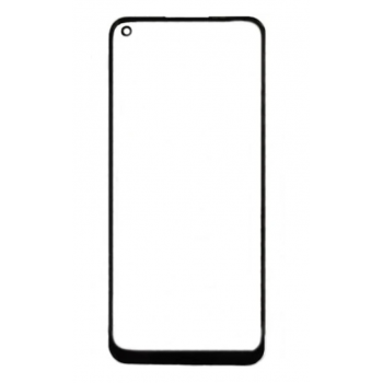Стекло дисплея для OnePlus 8T/ OnePlus 9, черное, с OCA-пленкой, оригинал (Китай) с олеофобным покрытием