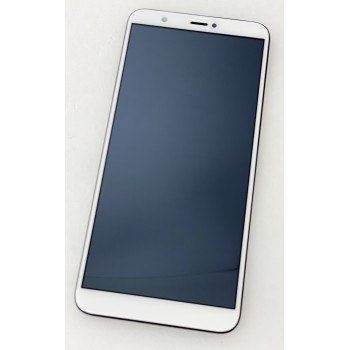 Дисплей (экран) для Huawei P Smart (FIG-L31/FIG-LX1)/Enjoy 7s + тачскрин, белый, с передней панелью