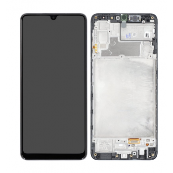 Дисплей (экран) для Samsung M225F Galaxy M22/E225F + тачскрин, черный, OLED, с широкой рамкой, хорошего качества, с передней панелью 