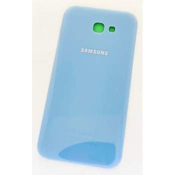 Задняя крышка для Samsung A720F Galaxy A7 (2017), голубая, Blue Mist, оригинал