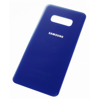 Задняя крышка для Samsung G970 Galaxy S10e, синяя, оригинал 
