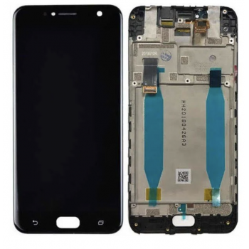 Дисплей (экран) для Asus ZenFone 4 Selfie ZD553KL + тачскрин, черный, с передней панелью