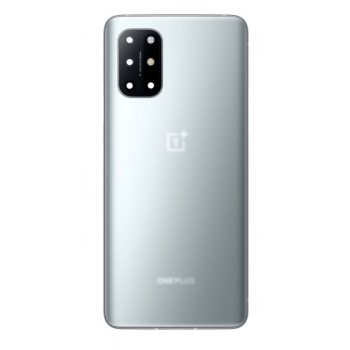 Задняя крышка для OnePlus 8T , серебристая, Lunar Silver, оригинал (Китай) + стекло камеры