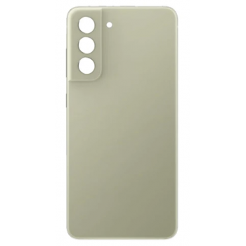 Задняя крышка для Samsung G990B Galaxy S21 FE 5G, зеленая, Olive, оригинал (Китай) + стекло камеры 