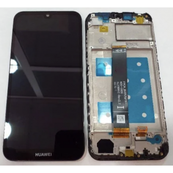 Дисплей (экран) для Huawei Honor 8S/Y5 2019 + тачскрин, черный, с передней панелью