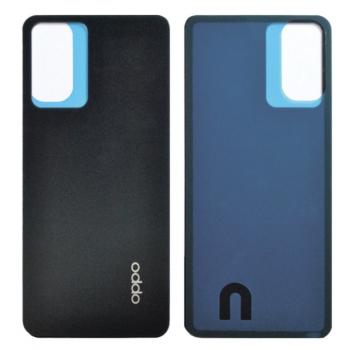 Задня кришка для Oppo Reno 7 4G, чорна, Cosmic Black, оригінал PRC + скло камери