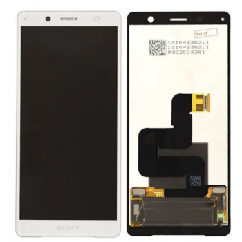Дисплей (экран) для Sony H8314 Xperia XZ2 Compact/H8324 + тачскрин, белый, оригинал