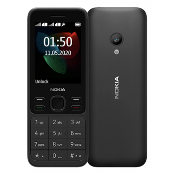 Корпус Nokia 150 2020 Dual Sim, черный, без средней части 