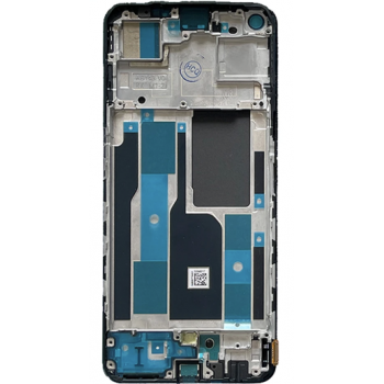 Дисплей (экран) для Realme 9 Pro Plus + touchscreen, черный, Amoled, оригинал (Китай) с передней панелью 