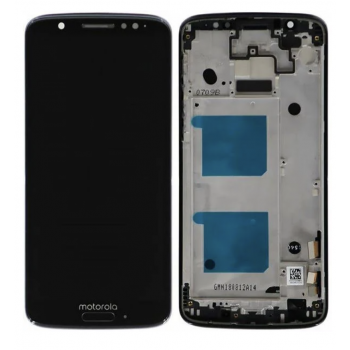 Дисплей (экран) для Motorola XT1925 Moto G6 + тачскрин, черный, с передней панелью